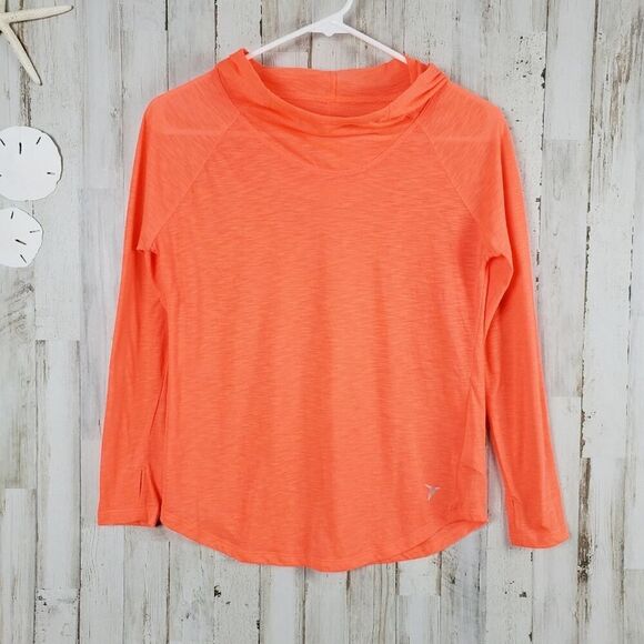 Old Navy Athletic Hoodie Orange Size Large 10-12 - Picture 1 of 10